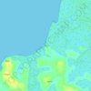 Wharf topographic map, elevation, terrain