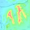 峪口村 topographic map, elevation, terrain