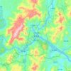 南平市 topographic map, elevation, terrain