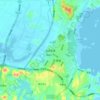 海坛街道 topographic map, elevation, terrain