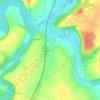 La Leze topographic map, elevation, terrain