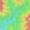 西崖 topographic map, elevation, terrain