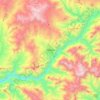 Hakkari topographic map, elevation, terrain