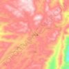 小沙江镇 topographic map, elevation, terrain