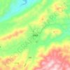 勐戛镇 topographic map, elevation, terrain