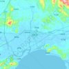 陆丰市 topographic map, elevation, terrain