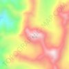 龙王山 topographic map, elevation, terrain