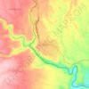 Lampanusan topographic map, elevation, terrain