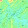 隆回县 topographic map, elevation, terrain