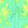 花园镇 topographic map, elevation, terrain