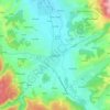 Bugojno topographic map, elevation, terrain