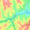 平坦镇 topographic map, elevation, terrain