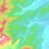 蝎子沟 topographic map, elevation, terrain