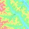 清水镇 topographic map, elevation, terrain