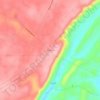 Dawson topographic map, elevation, terrain