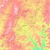 晋城市 topographic map, elevation, terrain