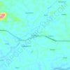 Gerihun topographic map, elevation, terrain