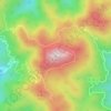 大雷山 topographic map, elevation, terrain