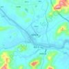 美林街道 topographic map, elevation, terrain