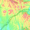 槐树关镇 topographic map, elevation, terrain