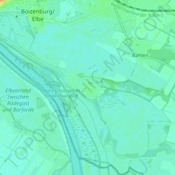 Gothmann topographic map, elevation, terrain