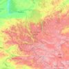 Altai Republic topographic map, elevation, terrain