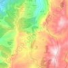 Jezzine topographic map, elevation, terrain