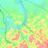 兰村乡 topographic map, elevation, terrain