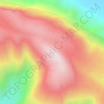 Mount Augustus topographic map, elevation, terrain