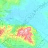 Manisa topographic map, elevation, terrain