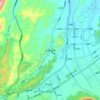 白露塘镇 topographic map, elevation, terrain