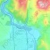 La Ribeyere topographic map, elevation, terrain