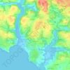 Kerdrien topographic map, elevation, terrain