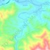 将军阁村 topographic map, elevation, terrain