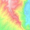 Kintamani topographic map, elevation, terrain