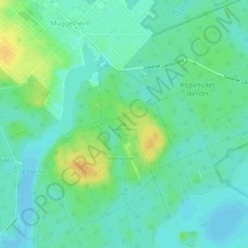 Seddinberg topographic map, elevation, terrain