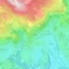 Grasse topographic map, elevation, terrain