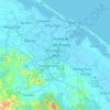 Huế topographic map, elevation, terrain