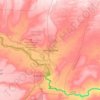 Livingstone topographic map, elevation, terrain