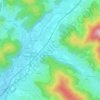 Bleibach topographic map, elevation, terrain