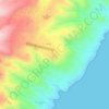 Kuala topographic map, elevation, terrain