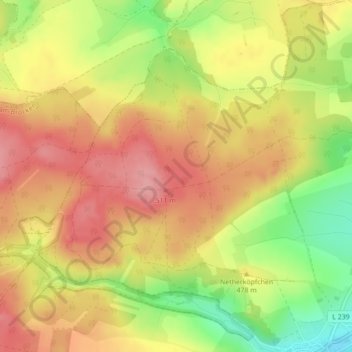 -berg topographic map, elevation, terrain