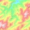 黄冈 topographic map, elevation, terrain