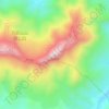 万安山 topographic map, elevation, terrain