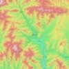 柞水县 topographic map, elevation, terrain