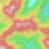 白云峰 topographic map, elevation, terrain