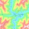 呷拉镇 topographic map, elevation, terrain