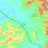 石桥镇 topographic map, elevation, terrain