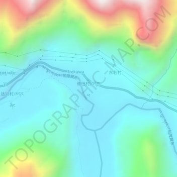 德巴村 topographic map, elevation, terrain