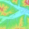 朝阳 topographic map, elevation, terrain